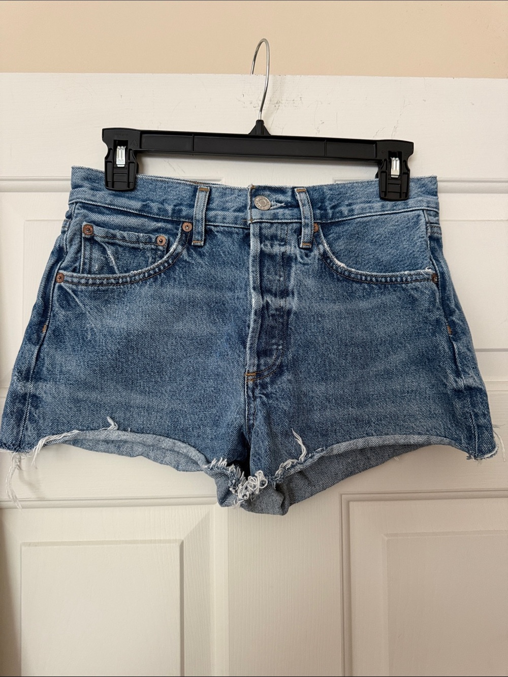 AGOLDE Parker Blue Denim Shorts